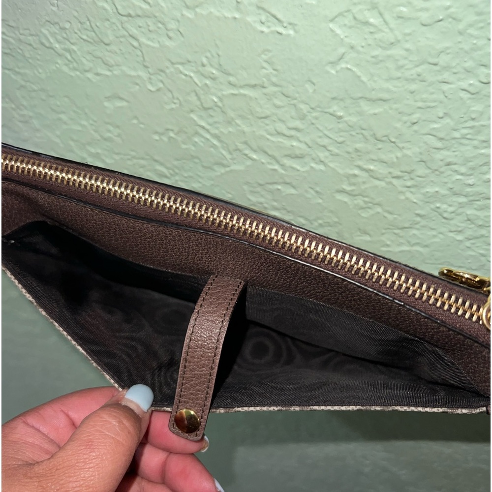 ❌👑✅PRICE FIRM✅AUTHENTIC Gucci GG Supreme Ophidia Wristlet - Picture 16 of 17